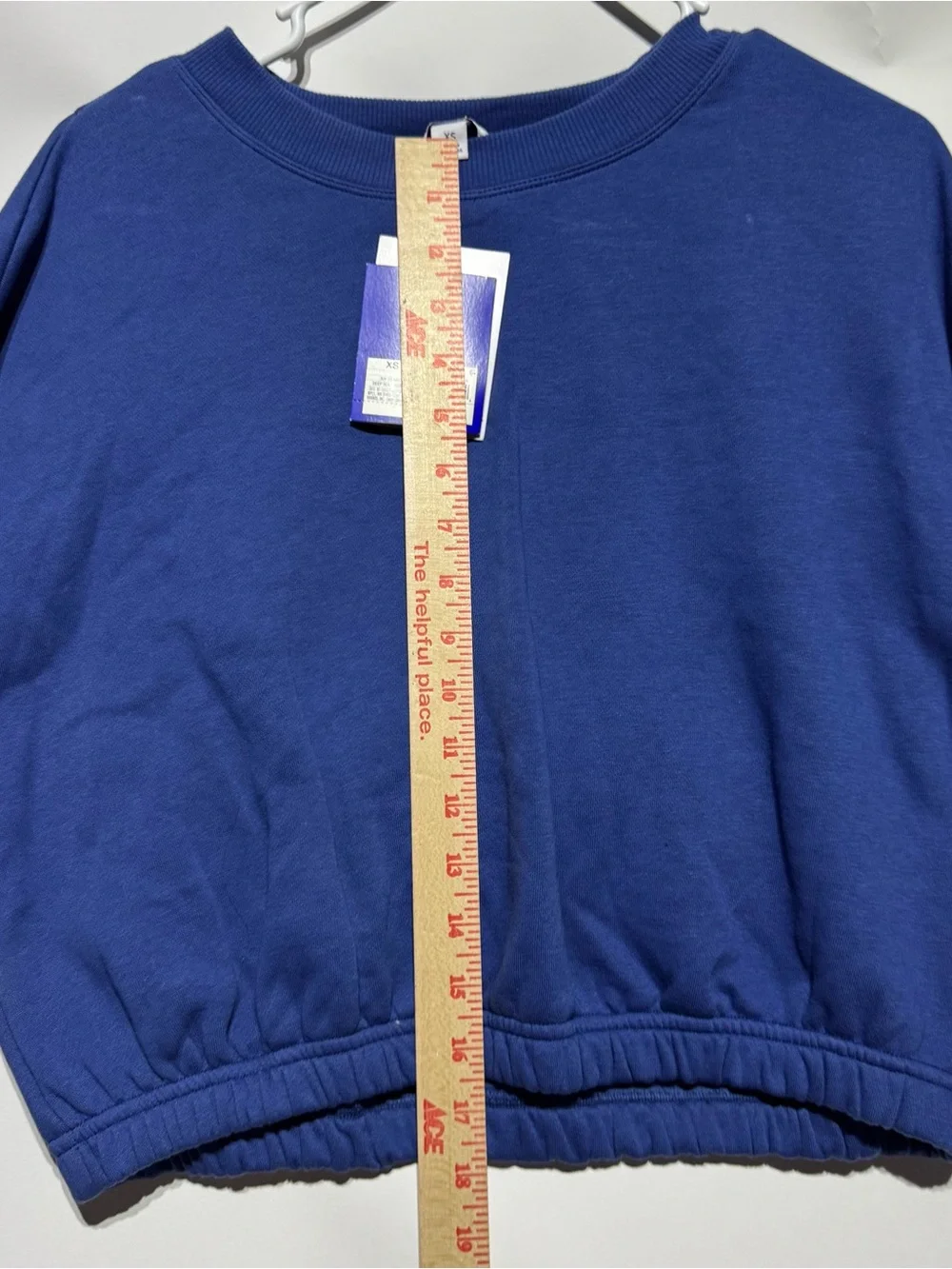Joy Lab NWT cropped Cobalt Blue Crewneck